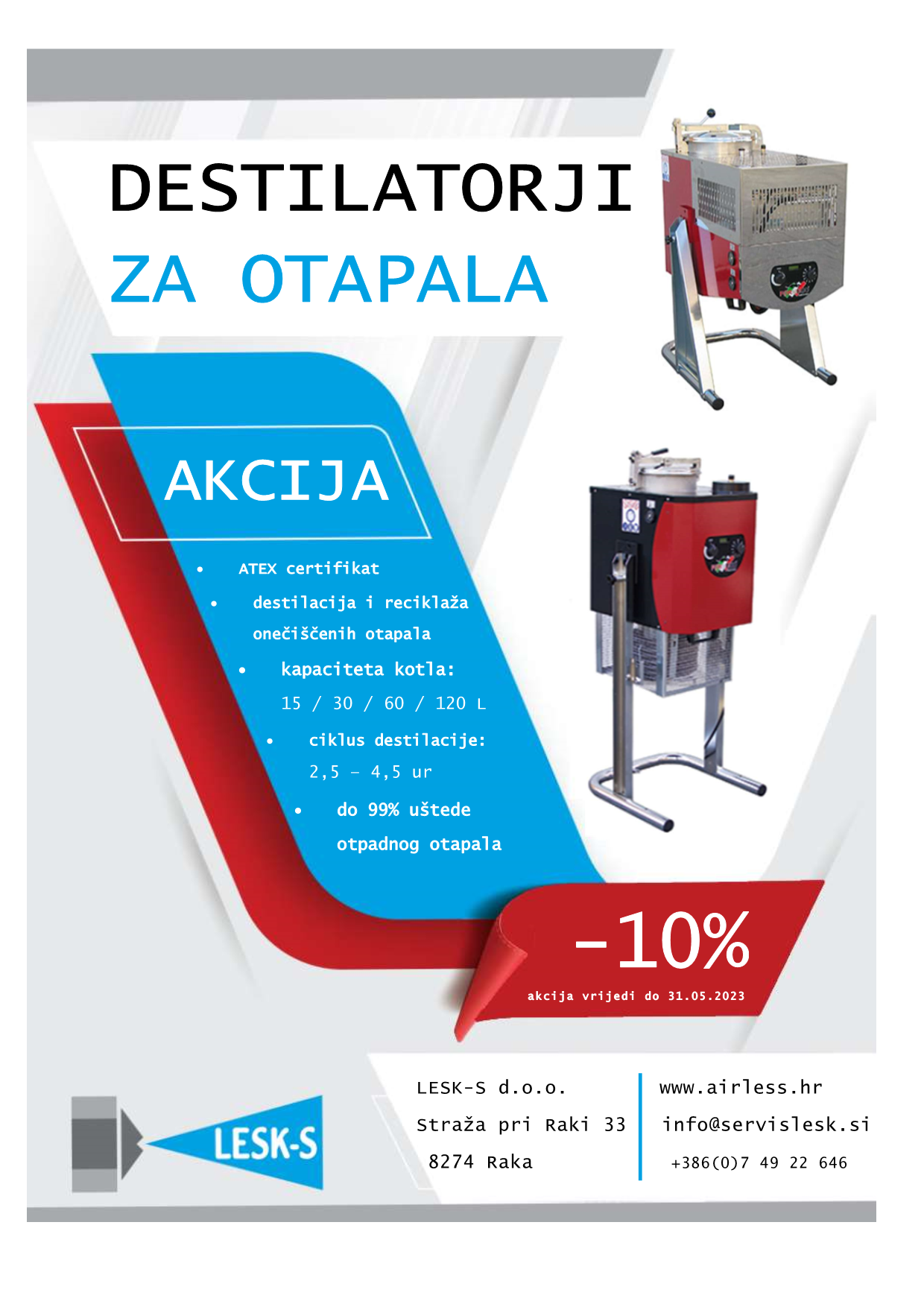 Destilator za otapala akcija do 31.5.2023 (1)